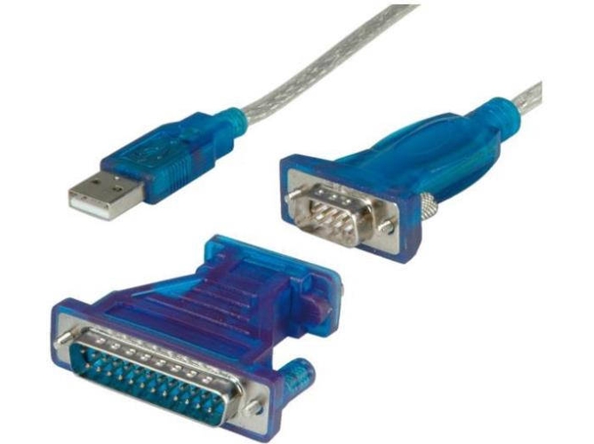Adaptador de interfaz NILOX NX080500103 USB 1.1 A DB9/DB25 Azul
