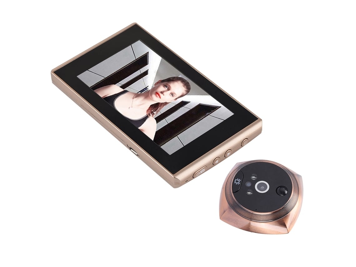 Timbre Digital Y Sensor 4300e Con Pantalla Lcd De 4,5 Pulgadas, 2 Millones De Píxeles Y Visión Nocturna. Brilvibera_ozo