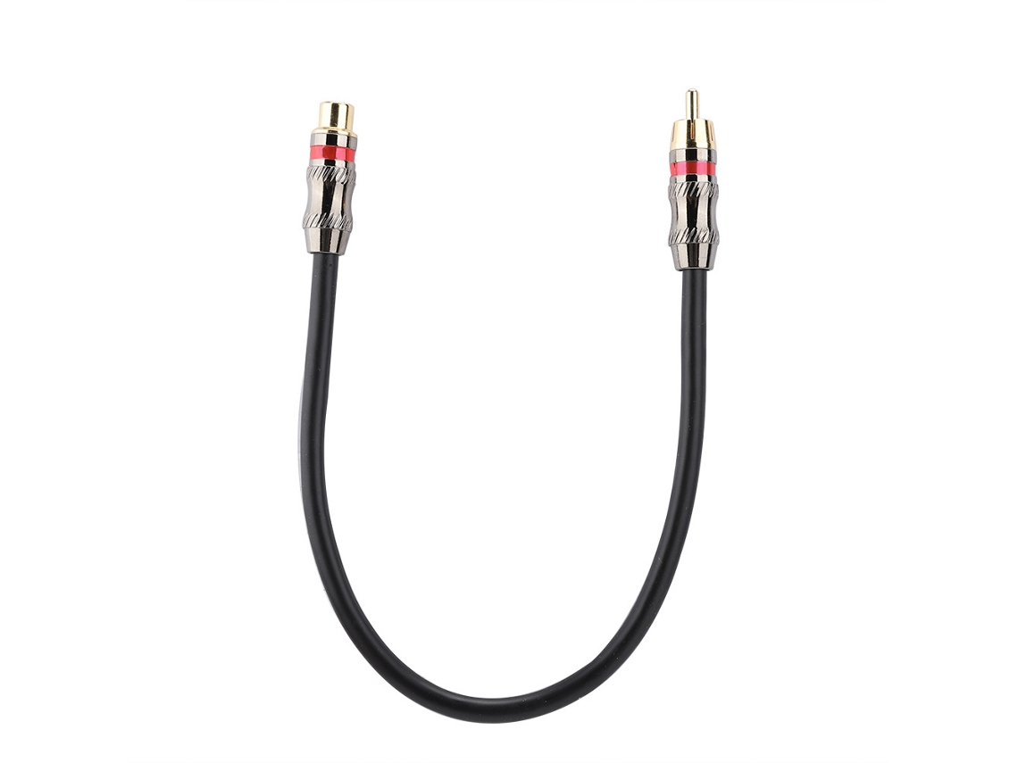Adaptador RCA macho a hembra para transmisión de audio Hi-Fi sin pérdidas