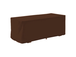 Funda Impermeable Uv Para Caja De Terraza Exterior, Funda Protectora Para Caja De Almacenamiento, 123x62x55cm (café)