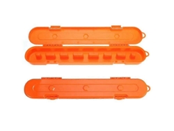 Caja de almacenamiento de cadena de sierra, estuche organizador de cadena de sierra compatible con sierras de 10, 16, 18 y 20 pulgadas.