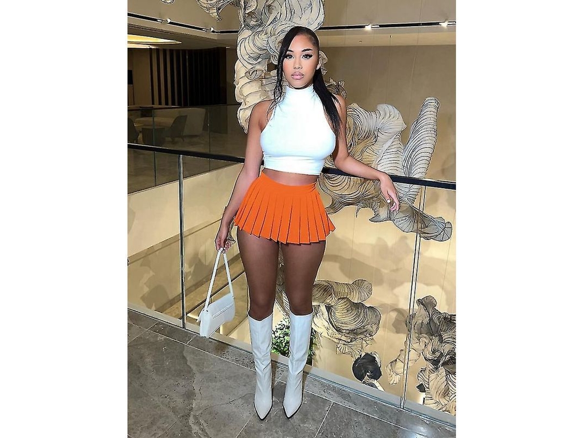 2026-falda Mini Plisada Con Alta Elasticidad Para Mujer Estilo Y2k Verano 2023 Ropa Sexy De Club A-line Talla Slim