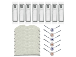 Piezas de repuesto compatibles con Freo X Plus: accesorios, cepillo lateral, filtro HEPA, bolsa para polvo, paño de fregado.
