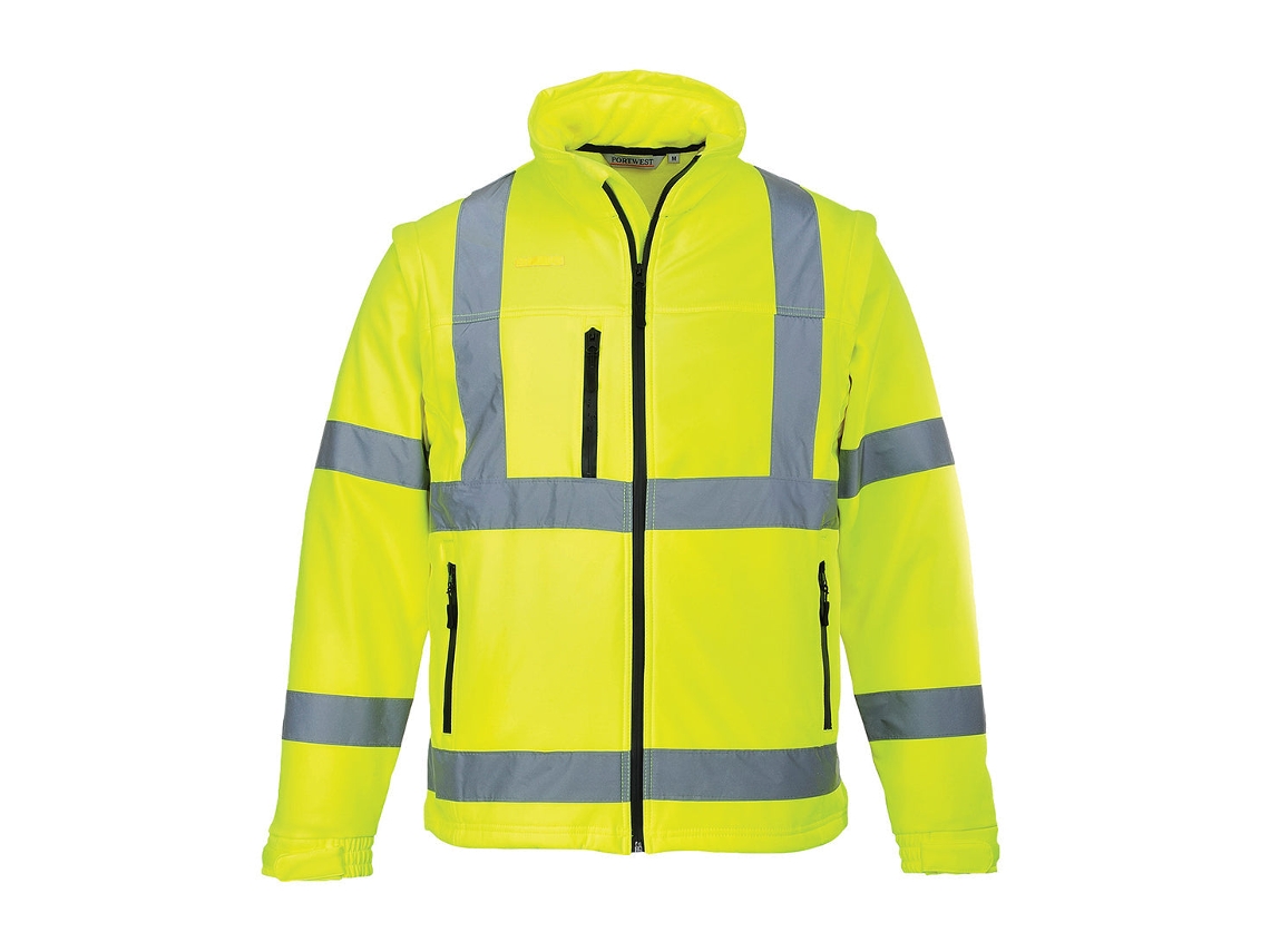 Chaqueta softshell 2 en 1 de alta visibilidad - Ideal para condiciones adversas Amarillo / XXXL