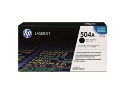 Cartucho de tóner original LaserJet HP 504A negro para  series CP3525 y CM3530