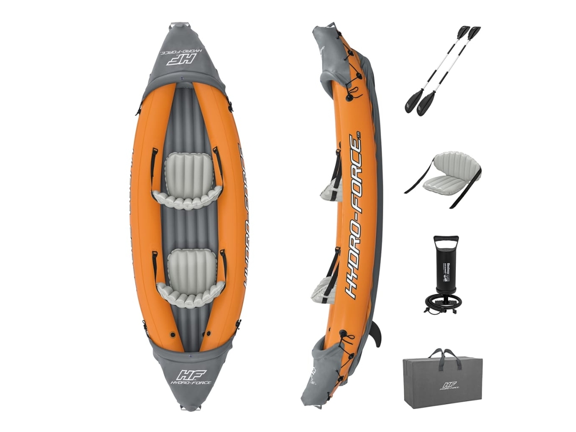 Kayak inflable BESTWAY de PVC (Amarillo - PVC - 2 personas)