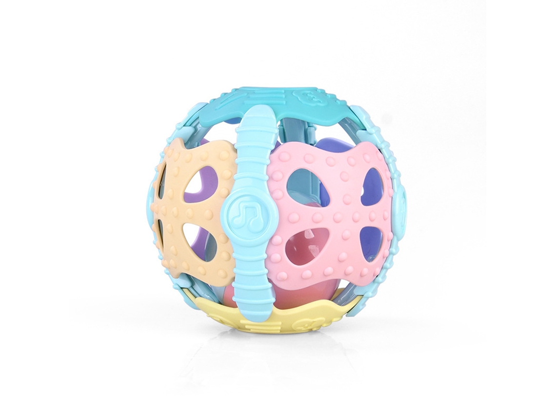 Pelota Sensorial De Goma Suave Para Bebés Con Cascabeles Internos.