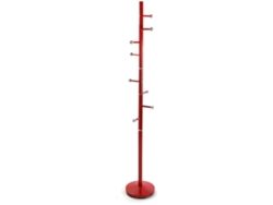 Cabide de pé VERSA 18790413 (Vermelho - Metal - 173 x 28 x 28 cm)