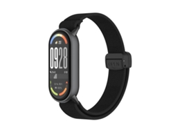 Pulsera para Xiaomi Smart Band 10/9/8 - Nailon elástico - Cabezal metálico - Hebilla magnética de plástico