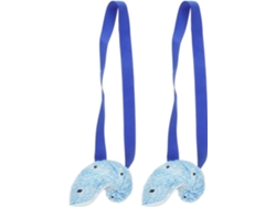 Sujetadores Magnéticos Para Cortinas Azul Marino, Juego De 2, De Resina Fácil De Usar.