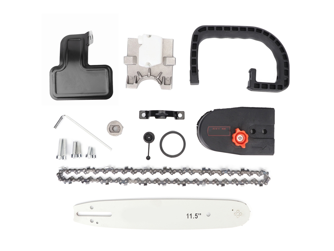Kit De Accesorios Convertidor Para Pulidora Angular 100 Con Cadena Y Piezas Para Trabajar La Madera