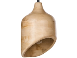 Lámpara de madera Gandaki marrón claro