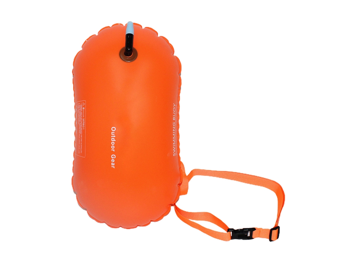 Globo Individual Para Natación, Fácil De Inflar, 8 Kg, 48 X 29 Cm, Naranja, Marca Vitality, Con Material De Pvc Duradero.