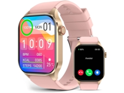 Reloj inteligente Monitor de oxígeno en sangre infrarrojo verdadero Pantalla Amoled de 2,04 pulgadas Monitor de frecuencia cardíaca y presión YEMAESRE