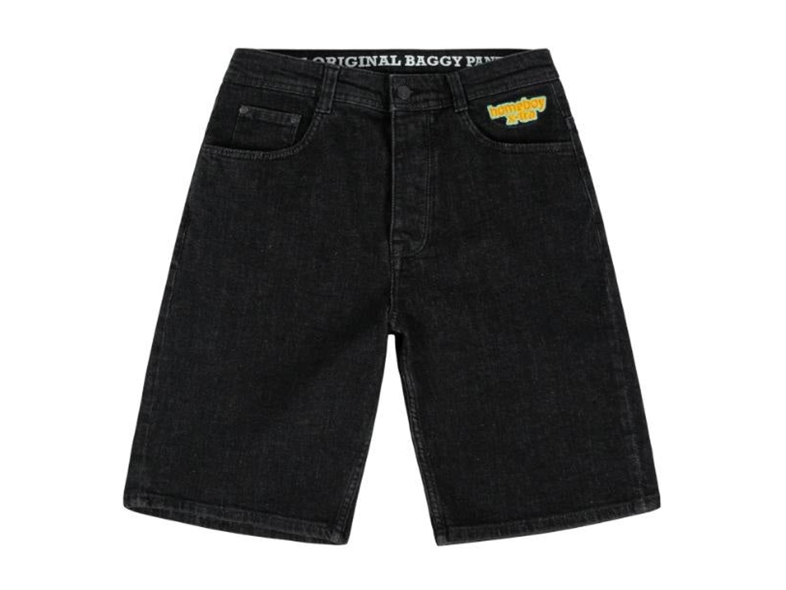 Shorts Homeboy Baggy Denim Wshd Negro