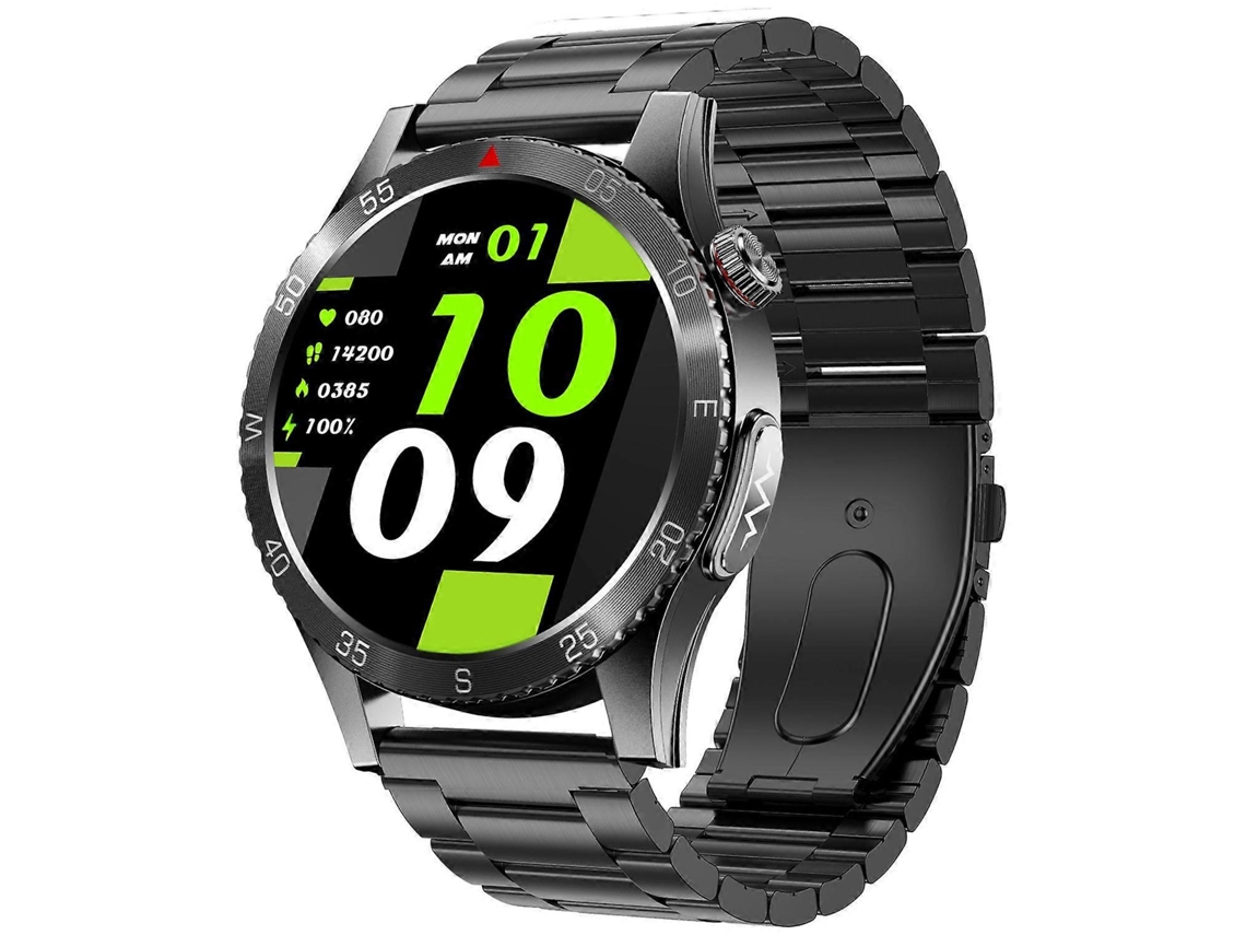 Reloj inteligente H9 con correa de acero de 1,43 pulgadas y ECG, compatible con llamadas Bluetooth y asistente de voz inteligente. Ly Ebike