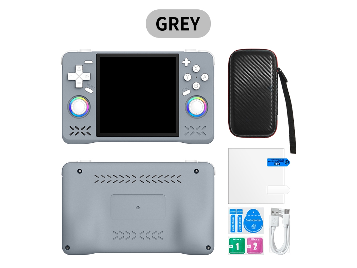 Consola De Juegos Xf40h, Rk3326 Linux System, Batería De 4000 Mah, Consola Portátil Retro Psp De 4 Pulgadas, 128 Gb Gris Sfushos