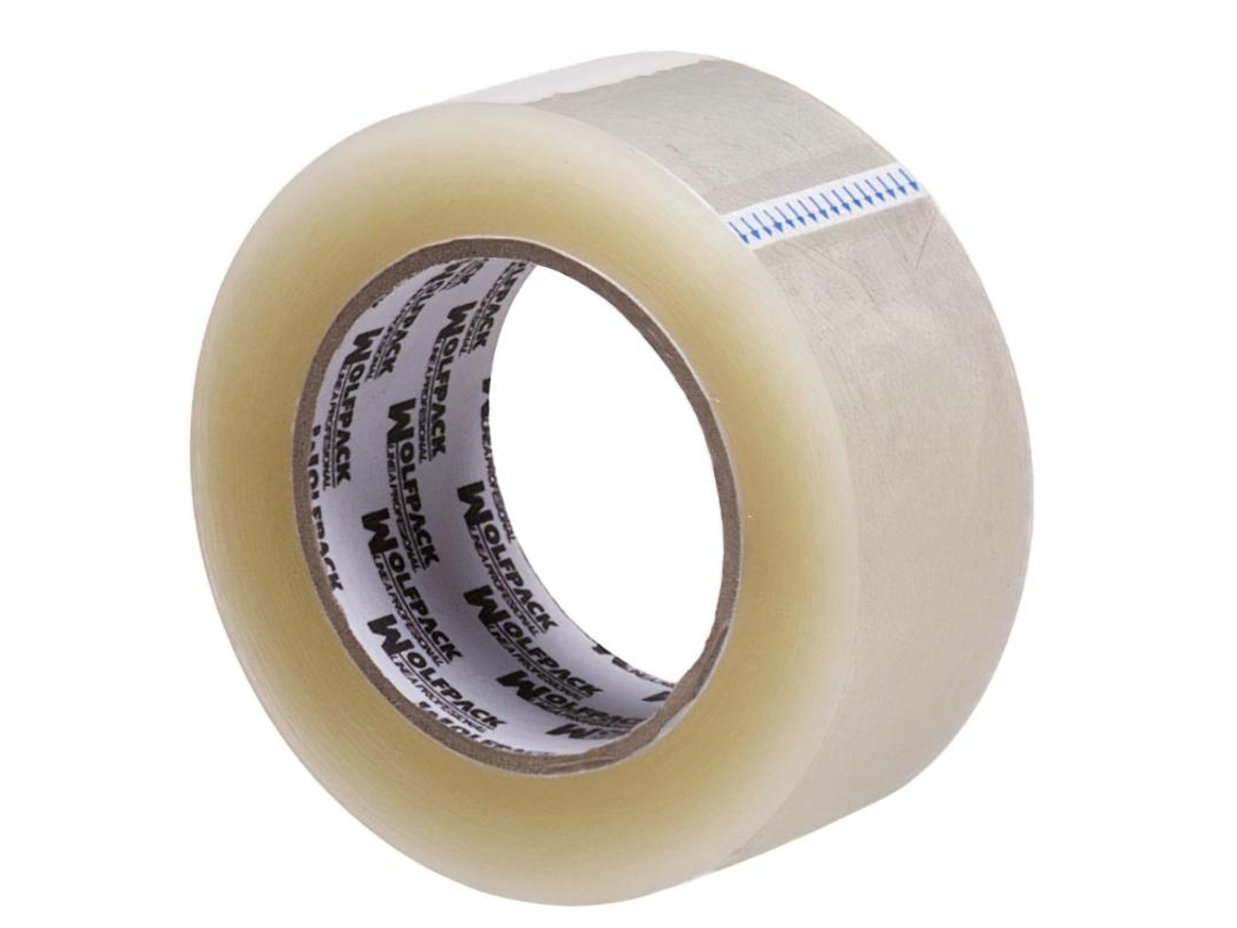 Cinta Embalar Transparente 48 mm x 132 m. WOLFPACK LINEA PROFESIONAL
