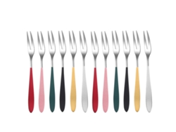 Parvistic - Juego De 12 Tenedores De Acero Inoxidable Para Tartas, Tenedores Para Aperitivos Y Frutas, Tenedores Para Comida
