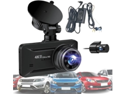 Cámara Para Coche Y Cámara De Visión Trasera – Grabadora 4k Con Cable – Vista De 360 Grados