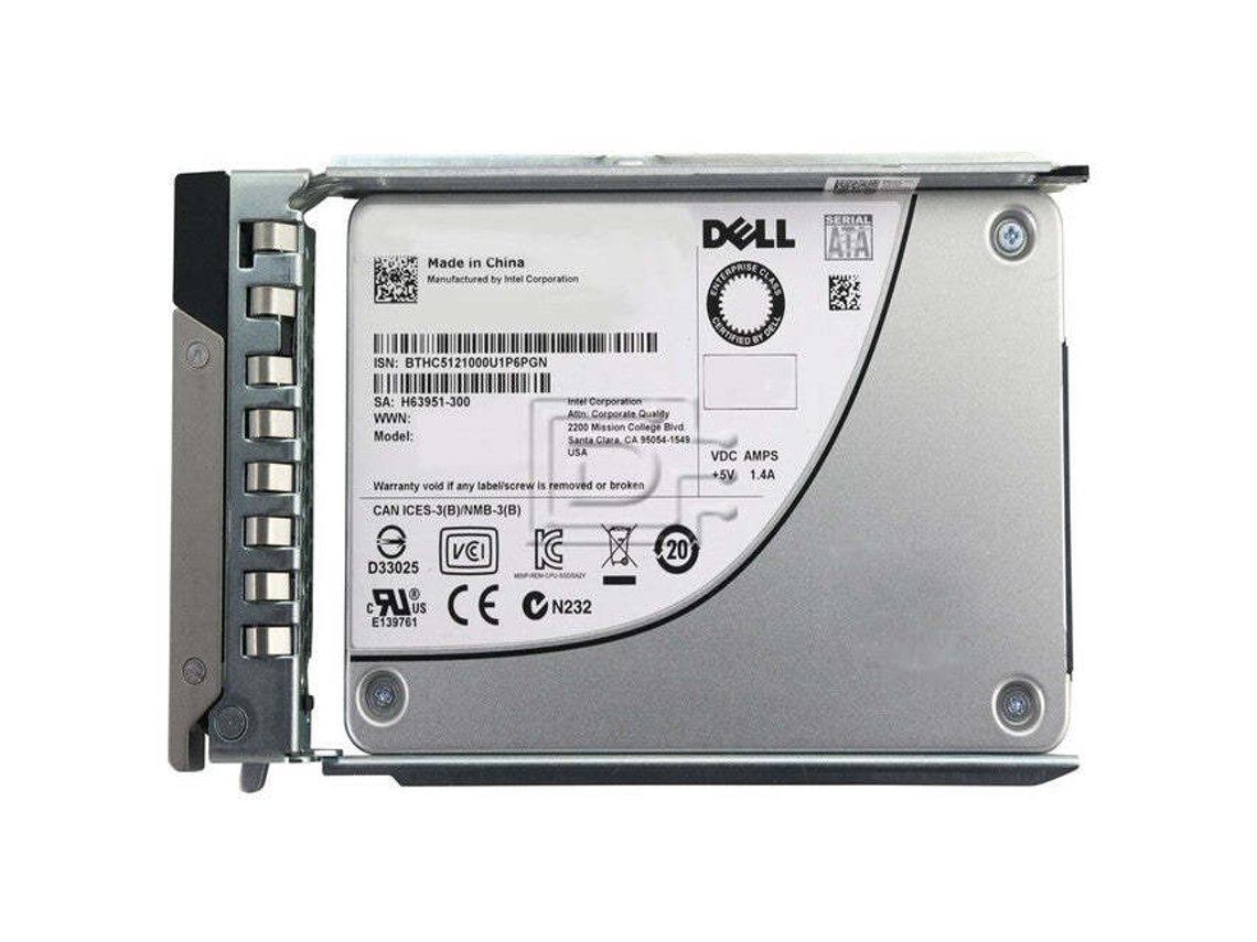 Lectura intensiva disco duro ssd DELL Sata 6GBPS 512E 2.5IN Hot-Plug CUS With 3.5IN HYB CARR