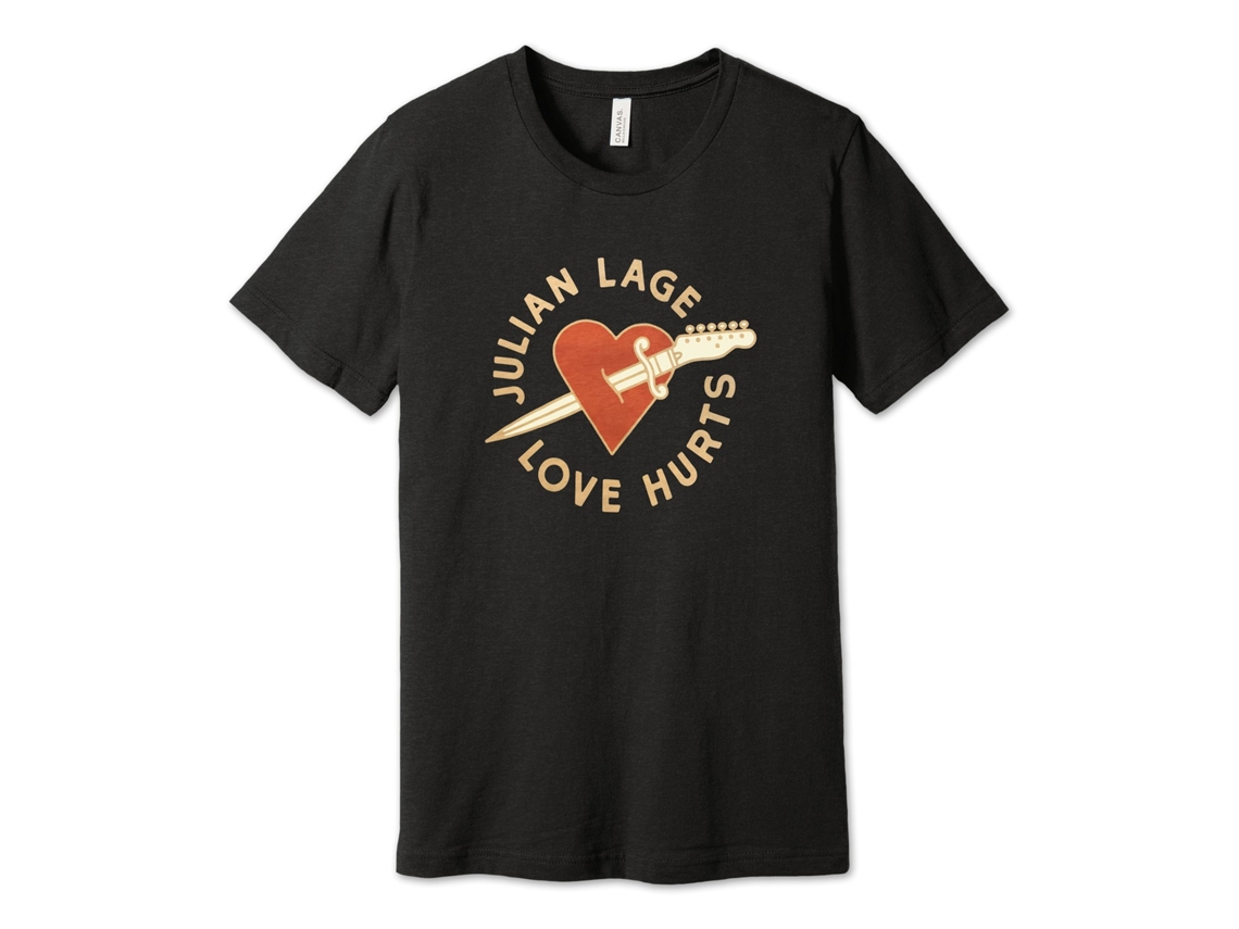 Julian Lage Love Hurts Heart T-shirt Rockinstone Unisex Adults Best Sellers Size:xxl