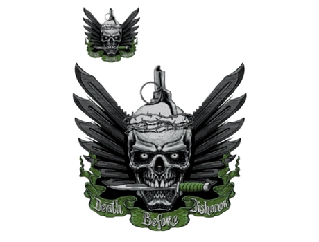 Pegatinas LETHAL THREAT Death Before Dishonor