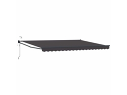 Toldo eléctrico retráctil Vidaxl color antracita, 4 x 2 m