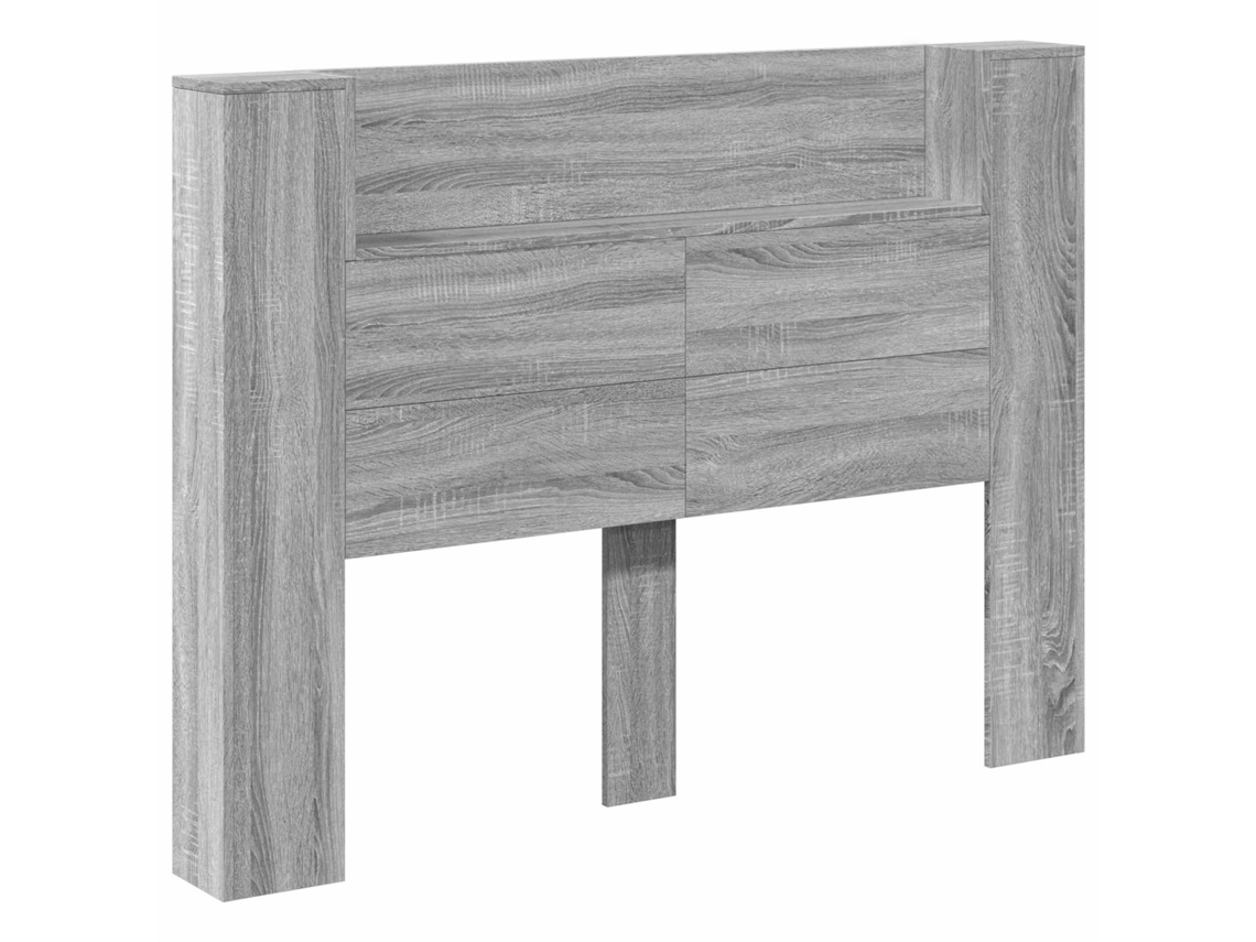 Cabecero Sonoma Gris 140x16,5x103,5 cm Madera Procesada MAISON EXCLUSIVE