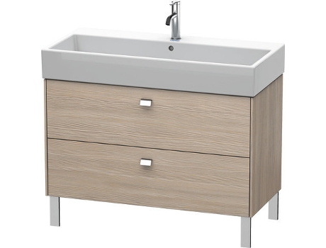 Mueble bajo lavabo DURAVIT Brioso de 98,4 x 45,9 cm 2 extraíbles incl. hueco para sifón y delantal para lavabo Vero Air 235010