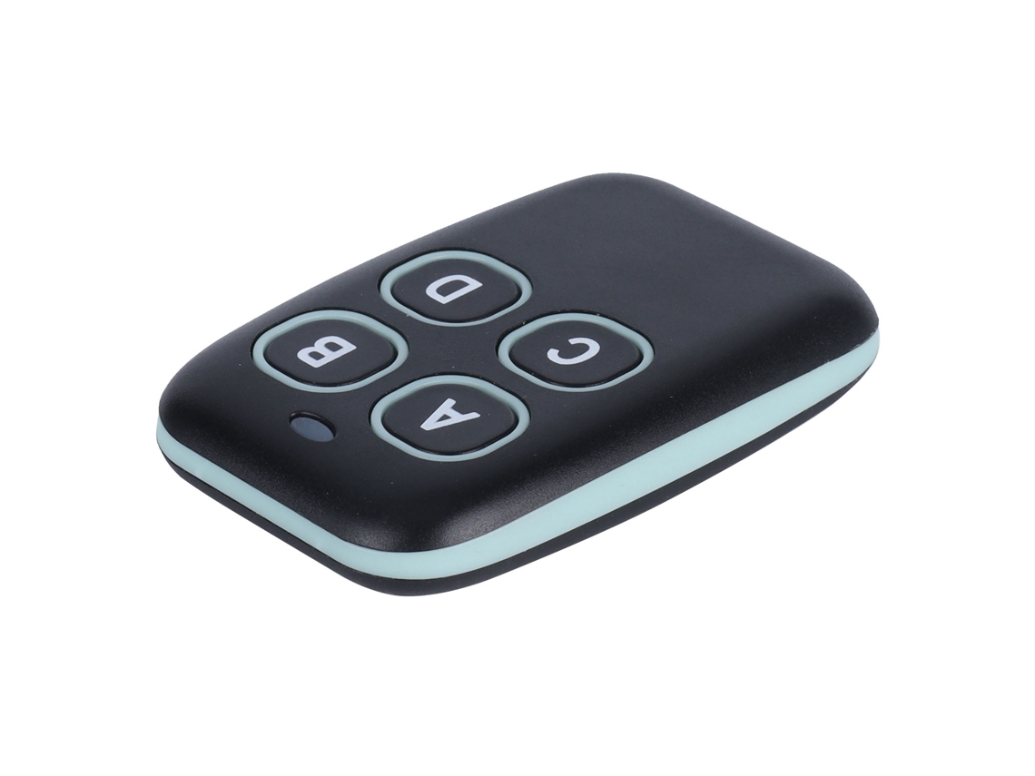 Mando A Distancia Universal Programable De 433 Mhz Con 4 Botones Para Coche, Puerta De Garaje Y Llave.