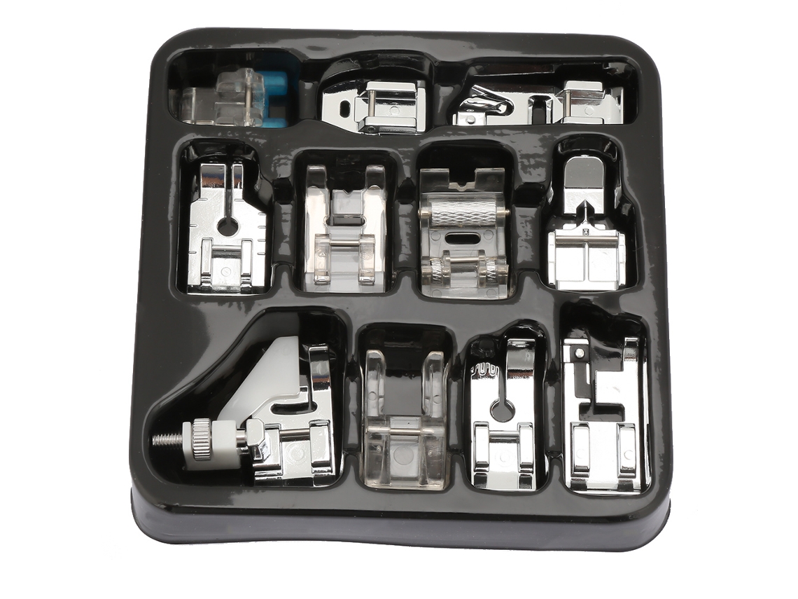 TRUYUETY 11 Tipos de Prensatelas para Máquina de Coser, Accesorio Doméstico para Borde