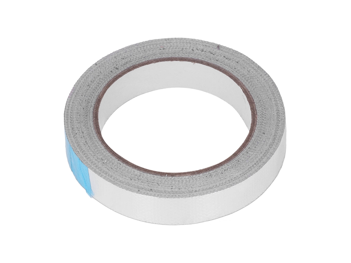 Cinta de aluminio: Resistente al calor, adhesiva para reparación y aislamiento de conductos (20 m de longitud, 20 mm de ancho)