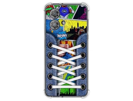 Funda Neo Diseño Zapatillas para Motorola Edge 40 Neo 5G TUMUNDOSMARTPHONE Silicona Multicolor
