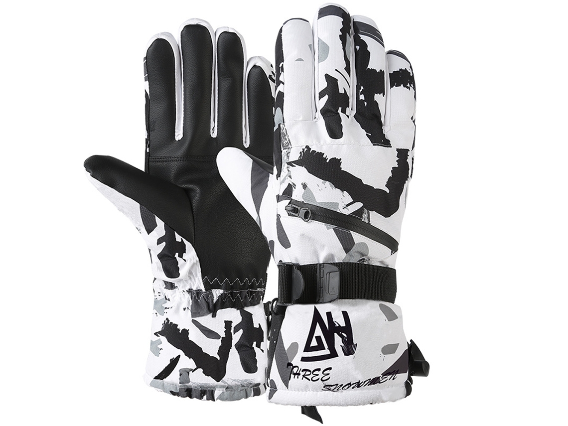 Guantes de esquí para hombre, impermeables, para nieve en invierno