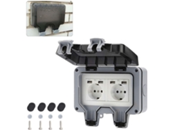 Placa De Alimentação Dupla Com Classificação De Resistência À Água Ip66 E Conector Usb.