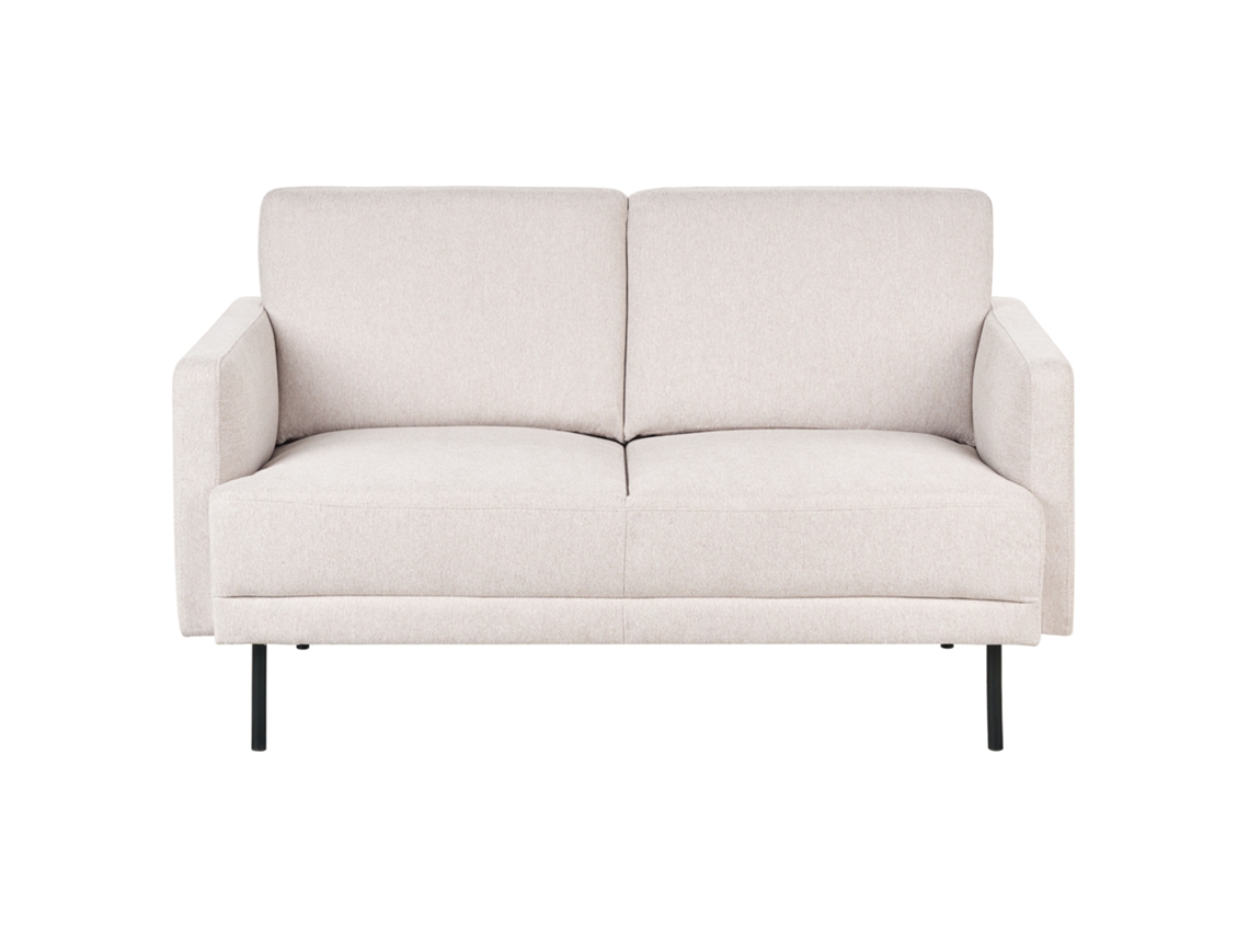 Sofá 2 Plazas Beliani Breda Poliéster Beige 150x85x85