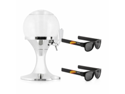 Pack Dispensador De Cerveza Refrigerante Innovagoods Y 2 Gafas De Sol Enrollables Sunfold Spain Black
