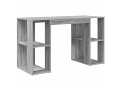 Escritorio Sonoma Gris | Escritorio de escritura 130 x 50,5 x 75 cm Madera procesada