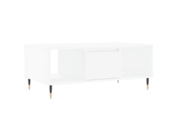 Maison Exclusive - Mesa De Centro Madera Contrachapada Blanco 90x50x36,5 Cm