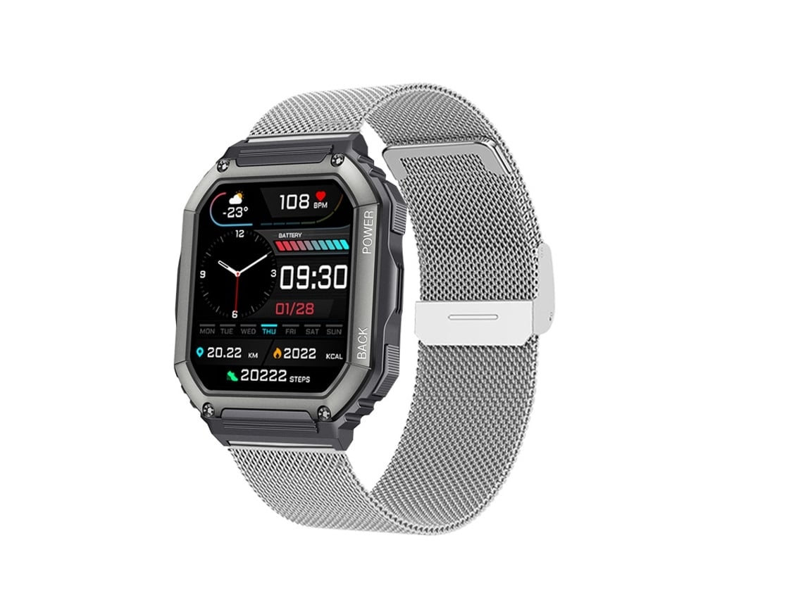 Smartwatch Kr06 Prateado