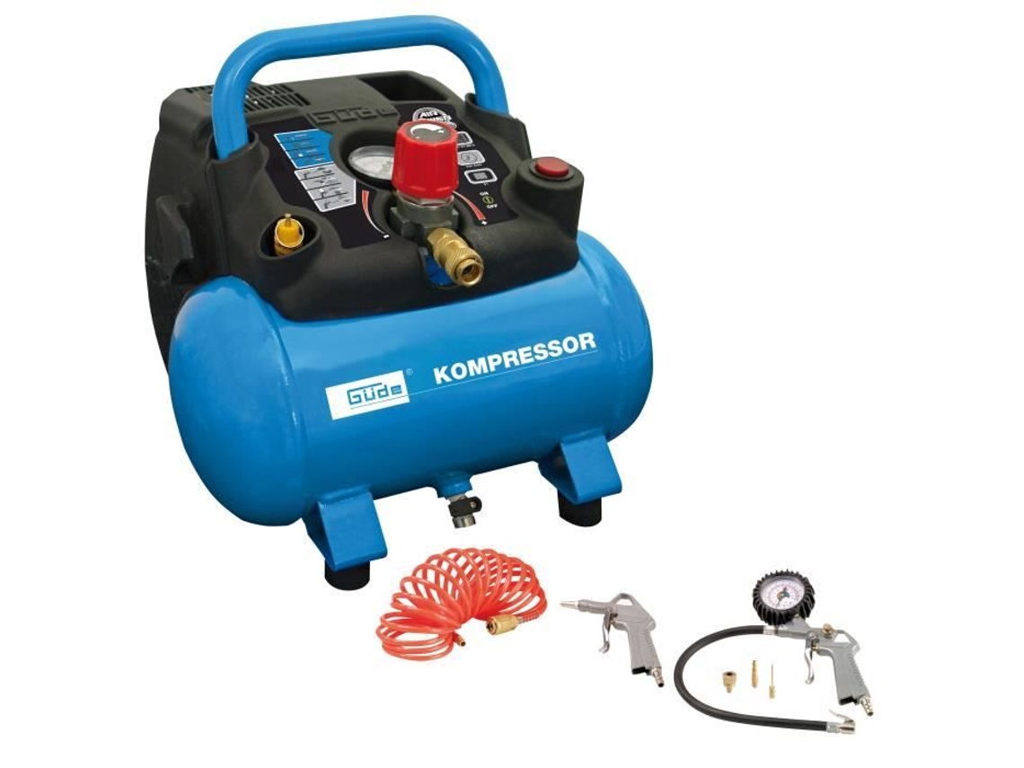 Compresor de aire sin aceite Güde Airpower 190/08/6 de 6 l, 7 unidades
