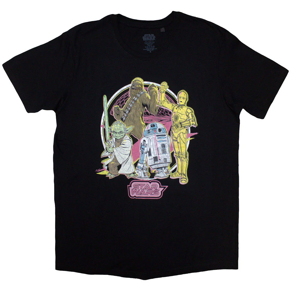 Rockinstone Unisex Star Wars Heroes Neon Camiseta-m