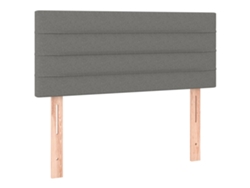 Cabecero de tela 80x5x78/88 cm Gris oscuro MAISON EXCLUSIVE