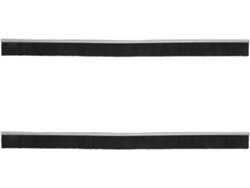 2 Piezas Cepillo Burlete Puerta Negro Diseño Flexible