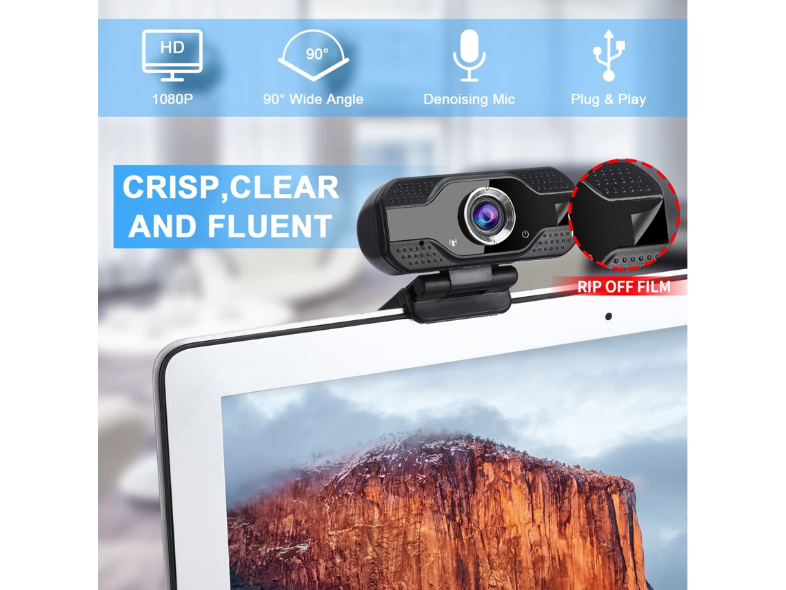 Cámara web para PC cámara USB con micrófono Plug Play Micrófono