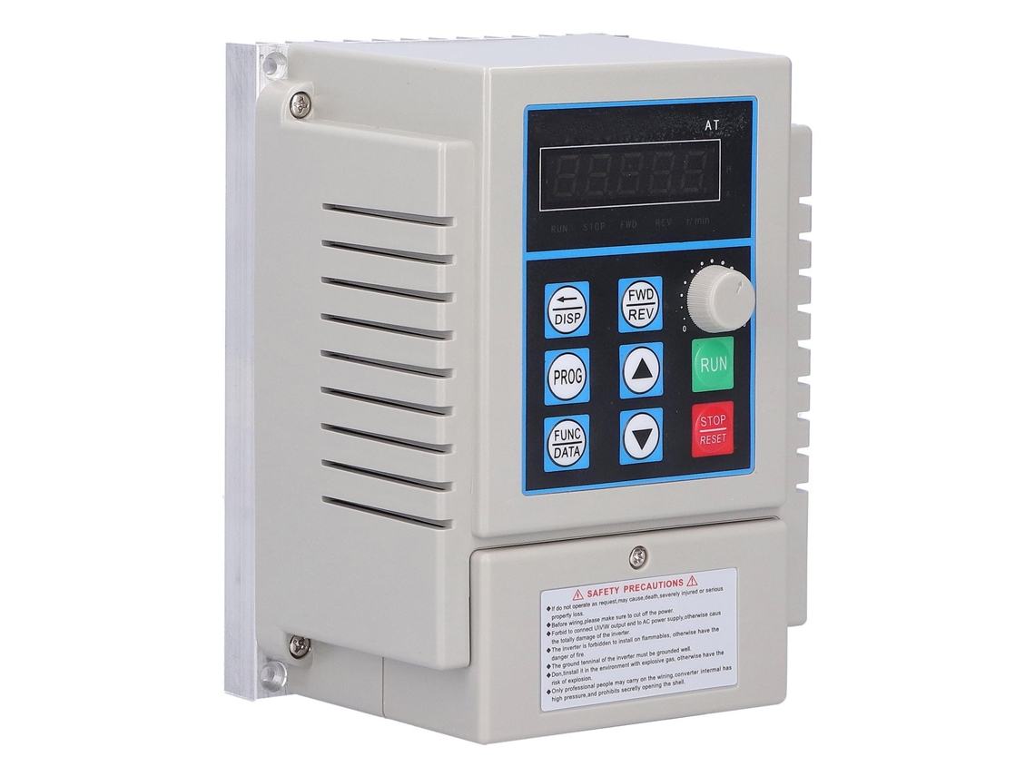 Controlador de velocidad VFD monofásico, 750W.
