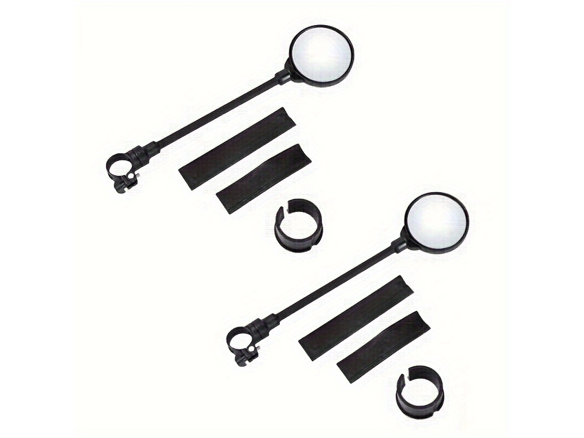 2 espejos retrovisores para bicicleta, giratorios, ajustables, gran angular, a prueba de golpes, universales.