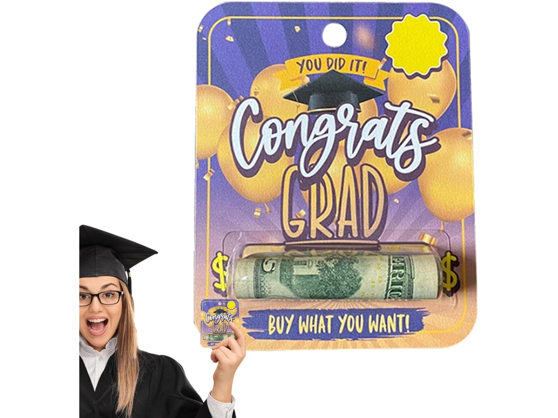Clip De Acrílico Conmemorativo Para Billetes De Tarjetas De Felicitación De Graduación