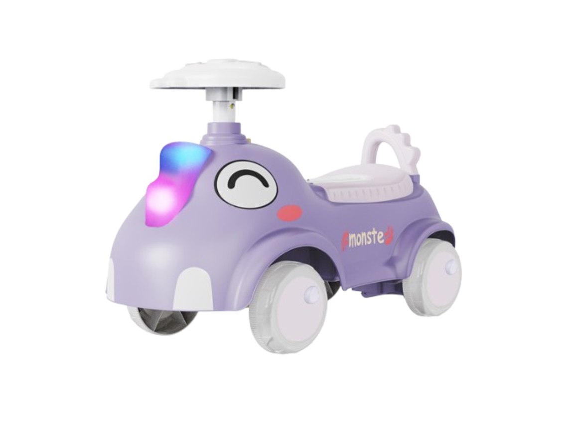 Cochecito de equilibrio de 4 ruedas Beunik para niños pequeños (edad mínima: 1 año, morado)
